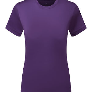 Women’s TriDri® Ion-Charge recycled textured tee - Bright Purple, XS