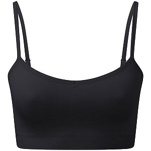 Women's TriDri® recycled seamless 3D fit multi-sport flex bra - Black, XS