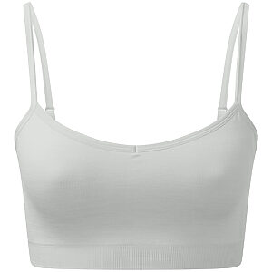 Women's TriDri® recycled seamless 3D fit multi-sport flex bra - Cool Grey Melange, XS
