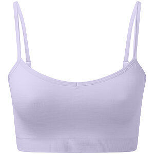 Women's TriDri® recycled seamless 3D fit multi-sport flex bra - Lilac Melange, XS