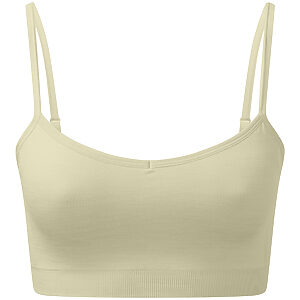 Women's TriDri® recycled seamless 3D fit multi-sport flex bra - Sage Green Melange, XS