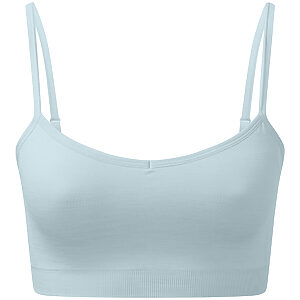 Women's TriDri® recycled seamless 3D fit multi-sport flex bra - Sky Blue Melange, XS