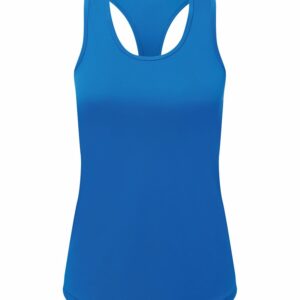 Women’s TriDri® recycled performance slim racerback vest - Sapphire, XS