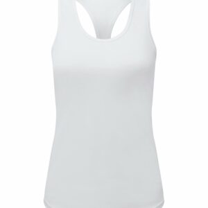 Women’s TriDri® recycled performance slim racerback vest - White, XS