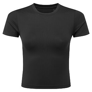 Women’s TriDri® recycled Luxe fitted tee - Black, XS