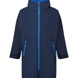 TriDri® All-seasons waterproof changing robe - Navy/Sapphire, S/M
