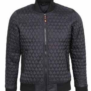 Quilted flight jacket - Black, S