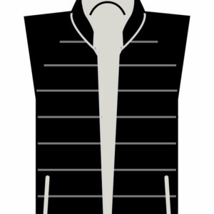 Traverse padded gilet - Black/Light Grey, S