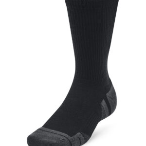 UA Performance tech 3-pack crew socks - Black, M