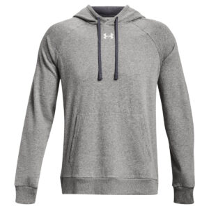 UA Rival fleece hoodie - Castlerock Light Heather, S