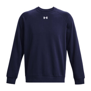 UA Rival fleece crew - Midnight Navy/White, S