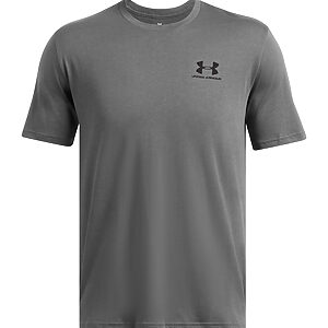 UA Sportstyle short sleeve - Castle Rock Grey/Black, S