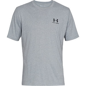 UA Sportstyle short sleeve - Steel Light Heather/Black, S