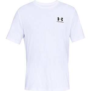 UA Sportstyle short sleeve - White/Black, S