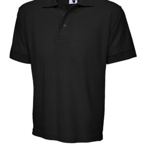 Heavyweight Poloshirt - Black, XS