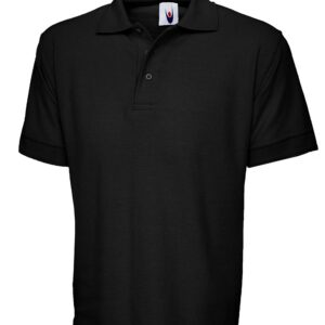Uc104 Bk H 2 Scaled Ultimate Cotton Poloshirt – Black, XS