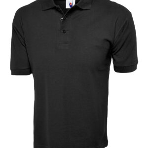 Classic Cotton Poloshirt - Black, XS