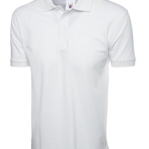 Classic Cotton Poloshirt - White, XS