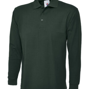 Longsleeve Classic Poloshirt - Bottle* Green, XS