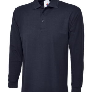 Longsleeve Classic Poloshirt - Navy, XS