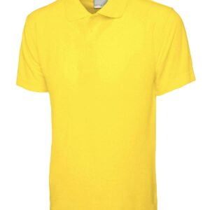 Mens Active Cotton Poloshirt - Yellow, XS