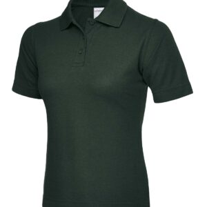 Ladies Active Cotton Poloshirt - Bottle* Green, XS