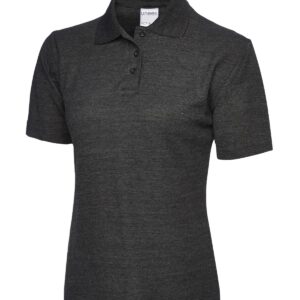 Ladies Active Cotton Poloshirt - Charcoal, XS