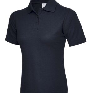 Ladies Active Cotton Poloshirt - Navy, XS