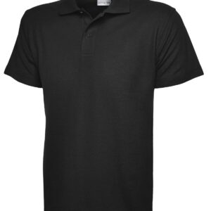 Childrens Active Cotton Poloshirt - Black, 3/4 Yrs
