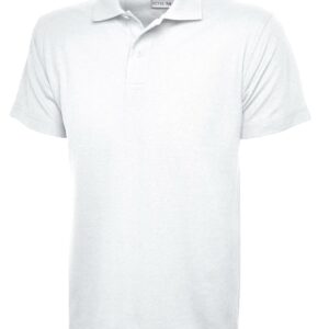 Childrens Active Cotton Poloshirt - White, 3/4 Yrs