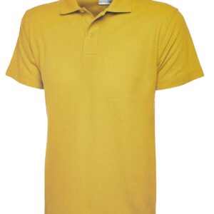 Childrens Active Cotton Poloshirt - Yellow, 3/4 Yrs