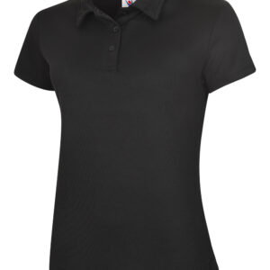 Ladies Ultra Cool Workwear Poloshirt - Black, XS