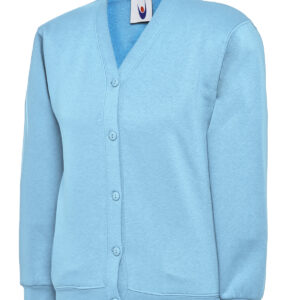 Childrens Classic Cardigan - Sky, 2 Yrs
