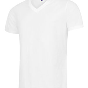 Classic V Neck T-shirt - White, XS