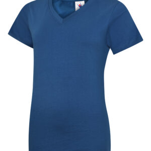 Ladies Classic V-Neck T-Shirt - Royal, XS