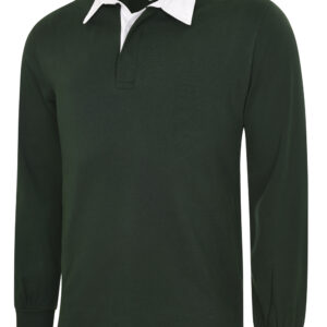 Classic Rugby Shirt - Bottle* Green, XS