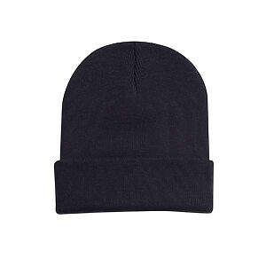 Heavyweight Cuffed Beanie - Black, ONE