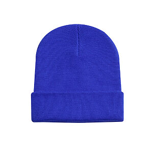 Heavyweight Cuffed Beanie - Deep Royal, ONE