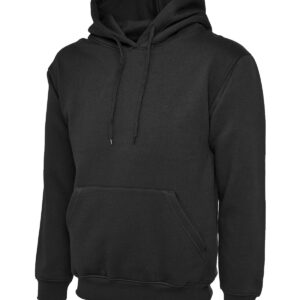 Heavyweight Hooded Sweatshirt - Black, XS