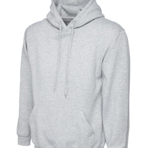 Heavyweight Hooded Sweatshirt - Heather Grey, XS