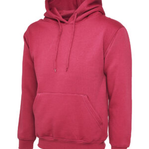 Classic Hooded Sweatshirt - Hot Pink, XS