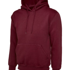 Classic Hooded Sweatshirt - Maroon, XS