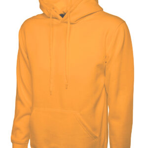 Classic Hooded Sweatshirt - Orange, XS