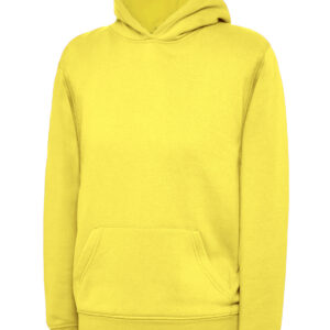 Childrens Classic Hooded Sweatshirt - Yellow, 2 Yrs