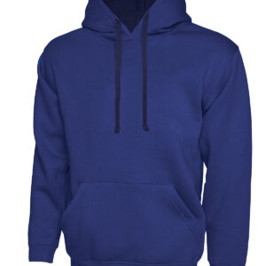 Contrast Hooded Sweatshirt - Royal/Navy, XS