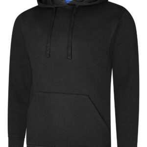 Deluxe Hooded Sweatshirt - Black, XS