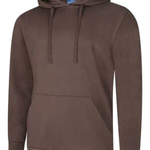 Deluxe Hooded Sweatshirt - Brown, XS