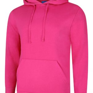 Deluxe Hooded Sweatshirt - Hot Pink, XS