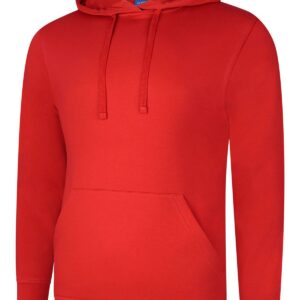 Deluxe Hooded Sweatshirt - Red, XS