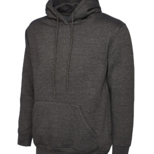 Ladies Deluxe Hooded Sweatshirt - Charcoal, XS